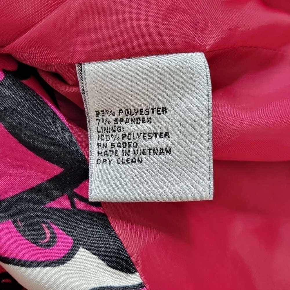 Kasper Blazer Size 10P Button Pockets Notch Collar Stretch Padded Lined Pink - Picture 6 of 10